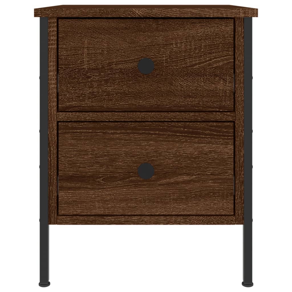 Bedside Cabinets 2 pcs Brown Oak 40x42x50 cm Engineered Wood