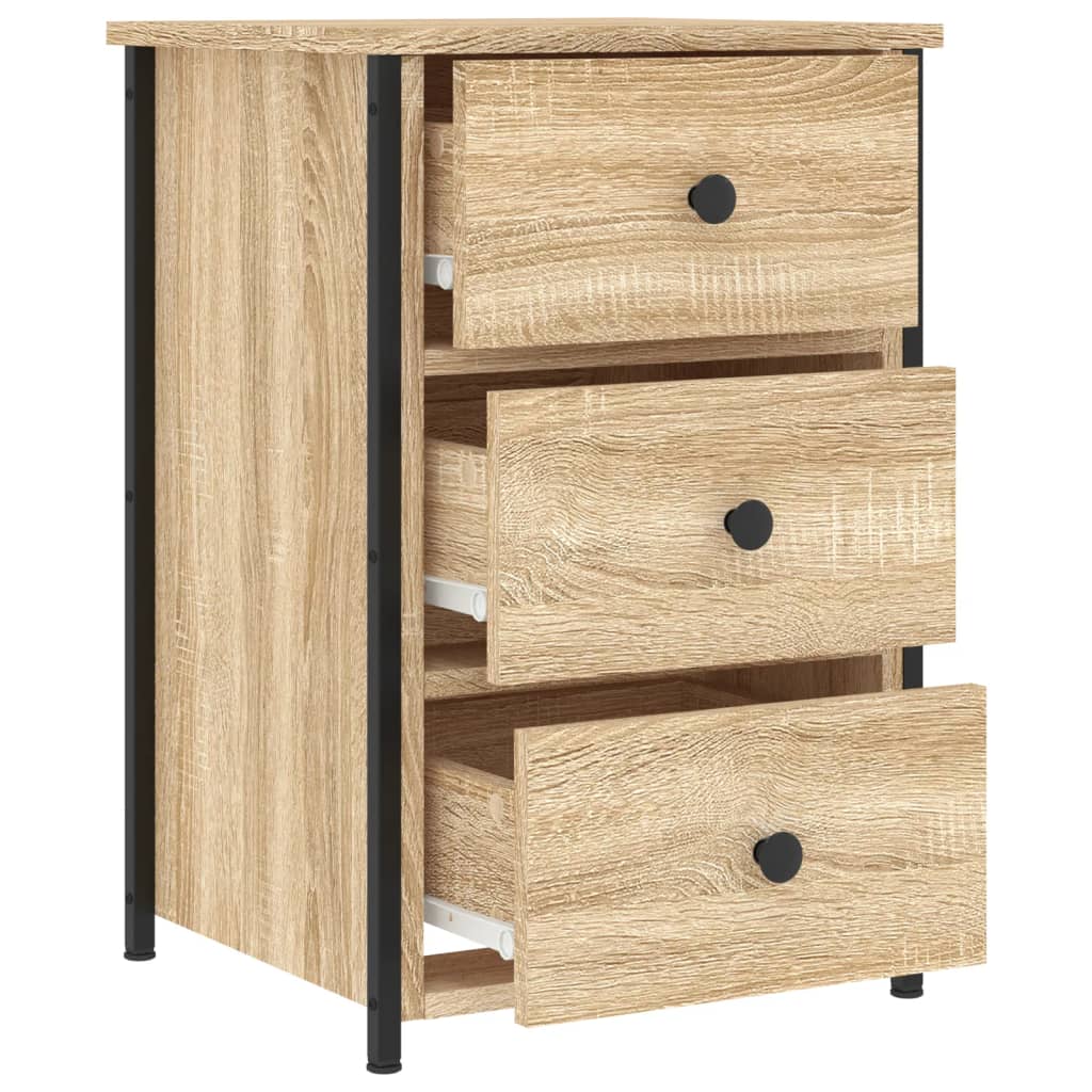 Bedside Cabinets 2 pcs Sonoma Oak 40x36x60 cm Engineered Wood