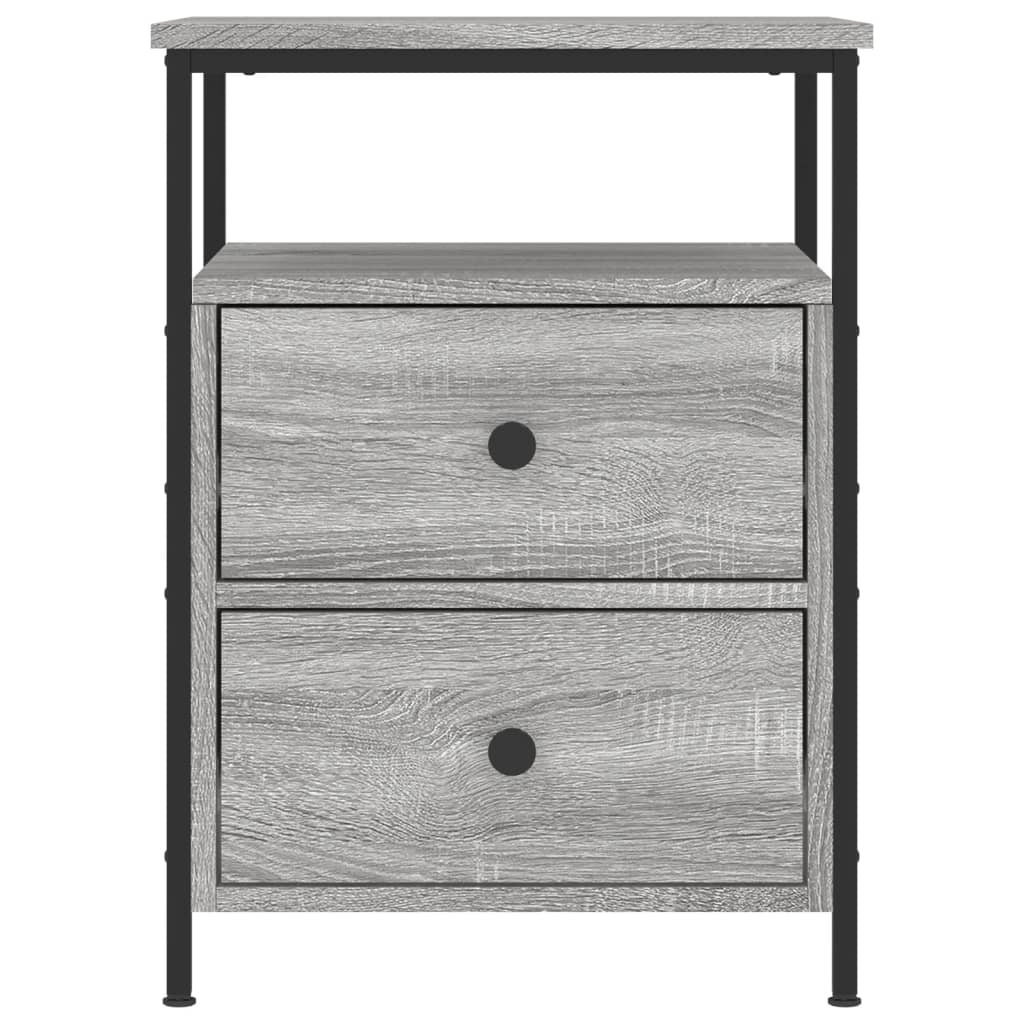 Bedside Cabinet Grey Sonoma 44x45x60 cm Engineered Wood