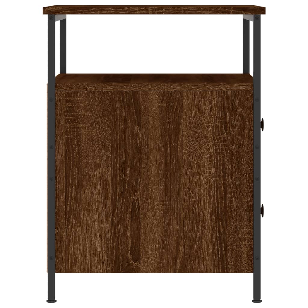 Bedside Cabinet Brown Oak 44x45x60 cm Engineered Wood