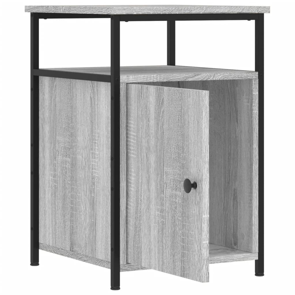 Bedside Cabinet Grey Sonoma 40x42x60 cm Engineered Wood