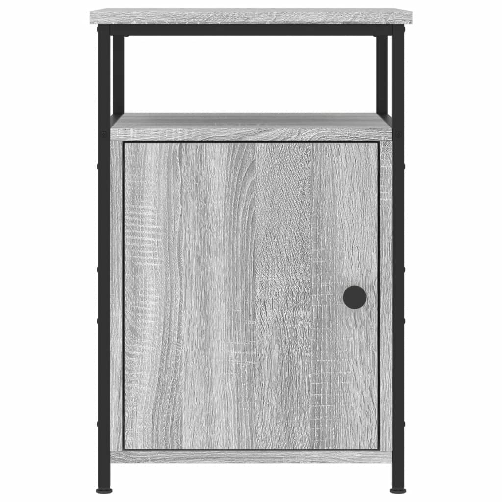 Bedside Cabinet Grey Sonoma 40x42x60 cm Engineered Wood