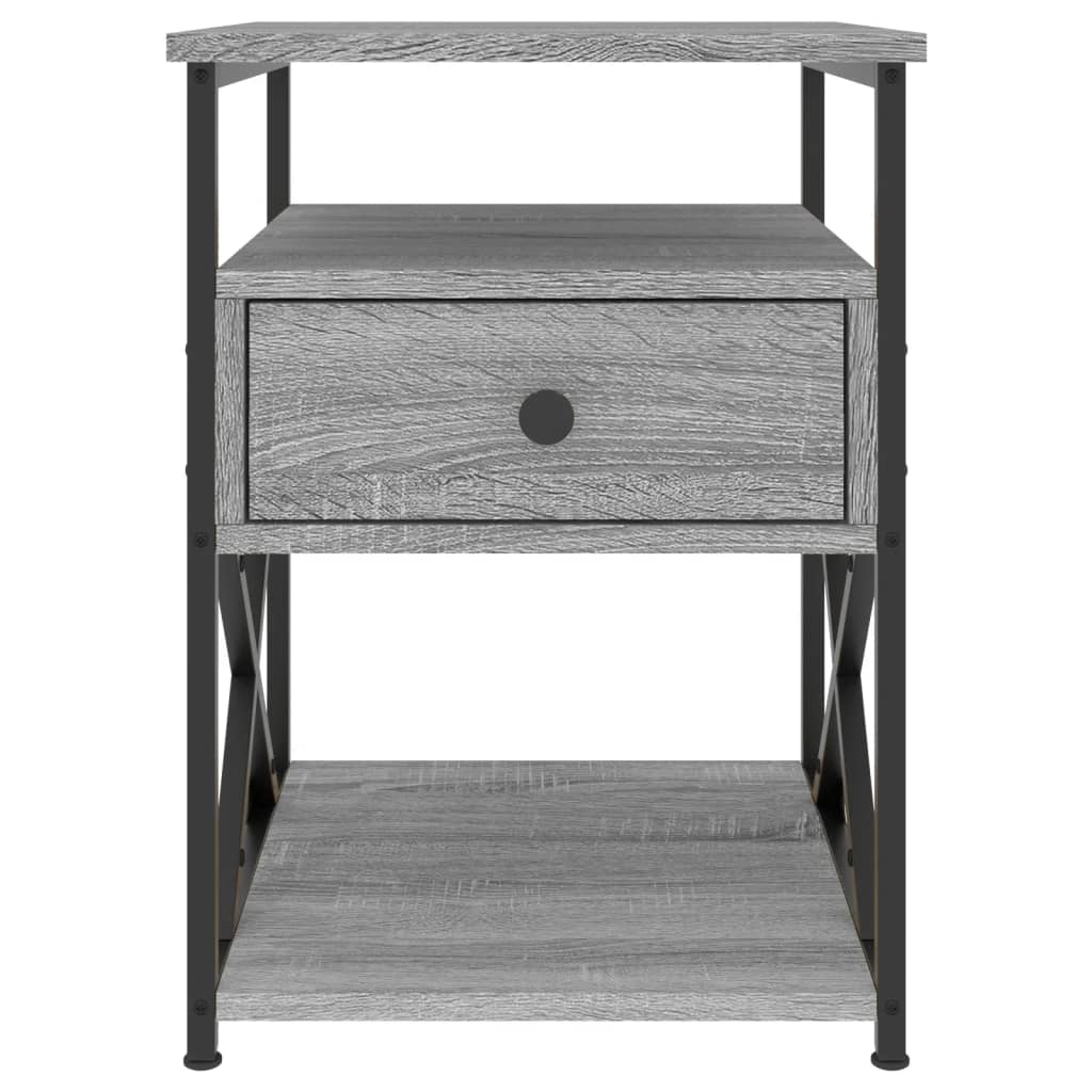 Bedside Cabinets 2 pcs Grey Sonoma 40x42x55 cm Engineered Wood