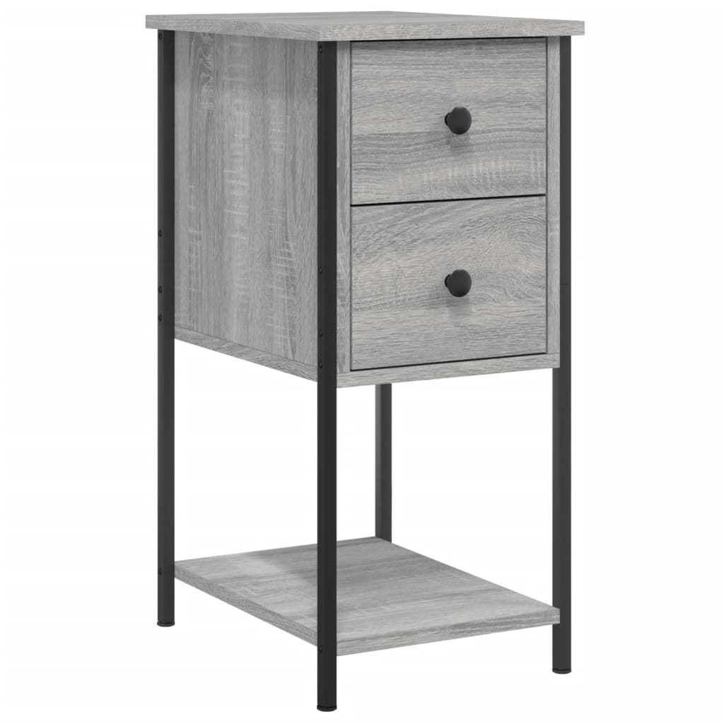 Bedside Cabinets 2 pcs Grey Sonoma 32x42x70 cm Engineered Wood