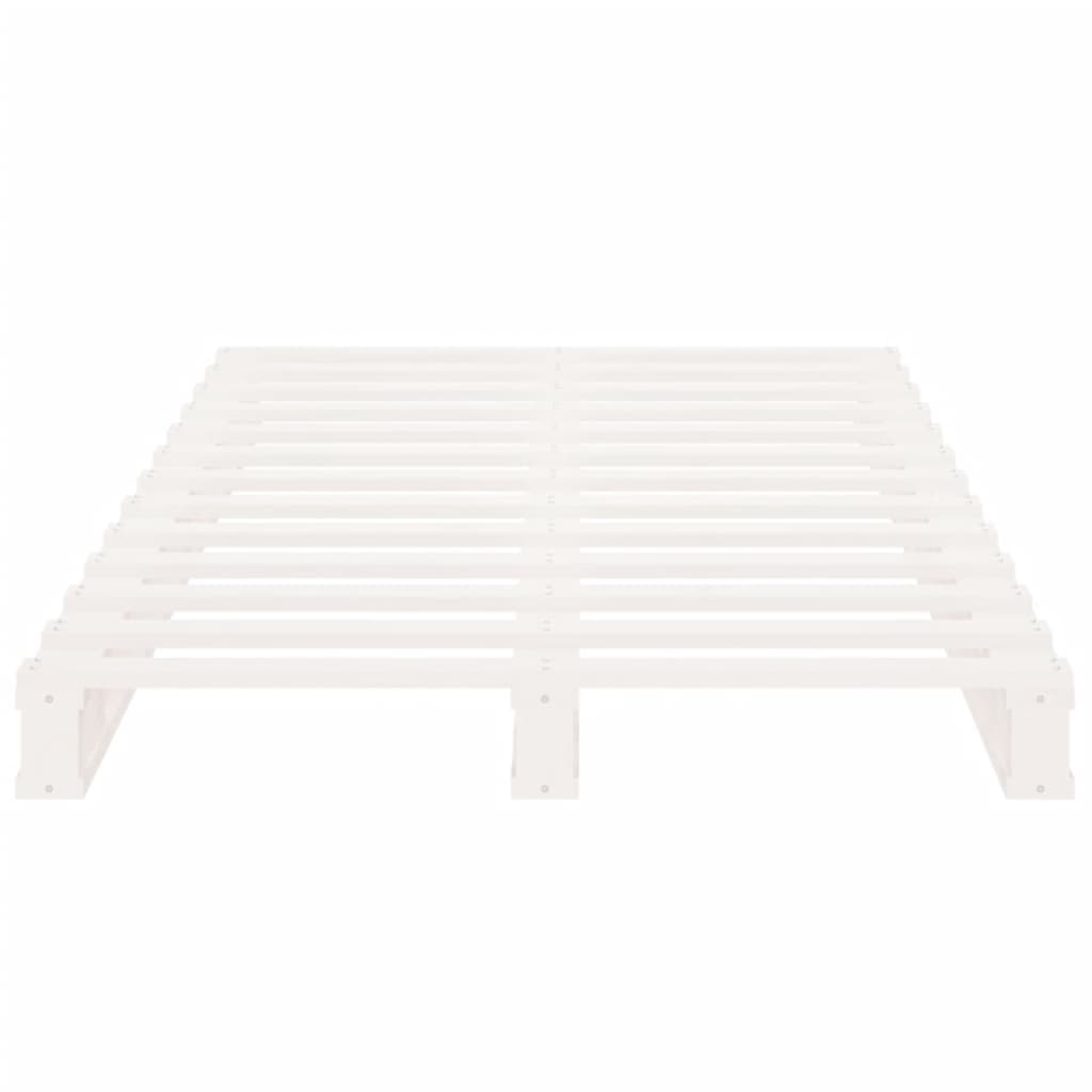 Bed Frame without Mattress White 90x190 cm Single Solid Wood Pine Single