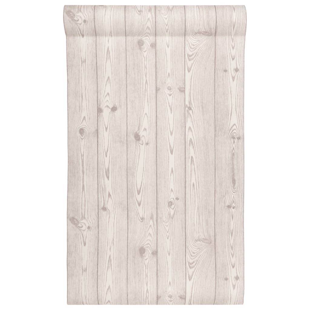 Wallpaper 3D Wood Grain Grey 10x0.53 m Non-woven