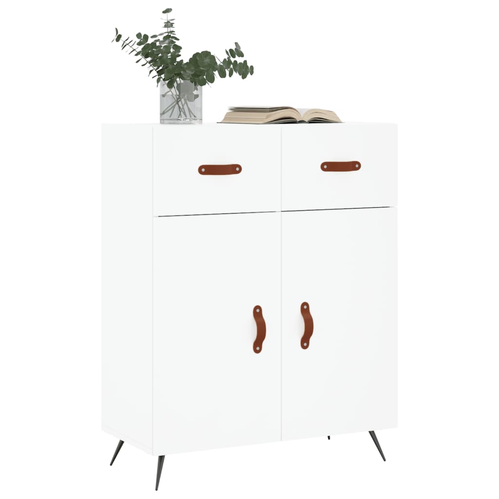 Sideboard White 69.5x34x90 cm Engineered Wood
