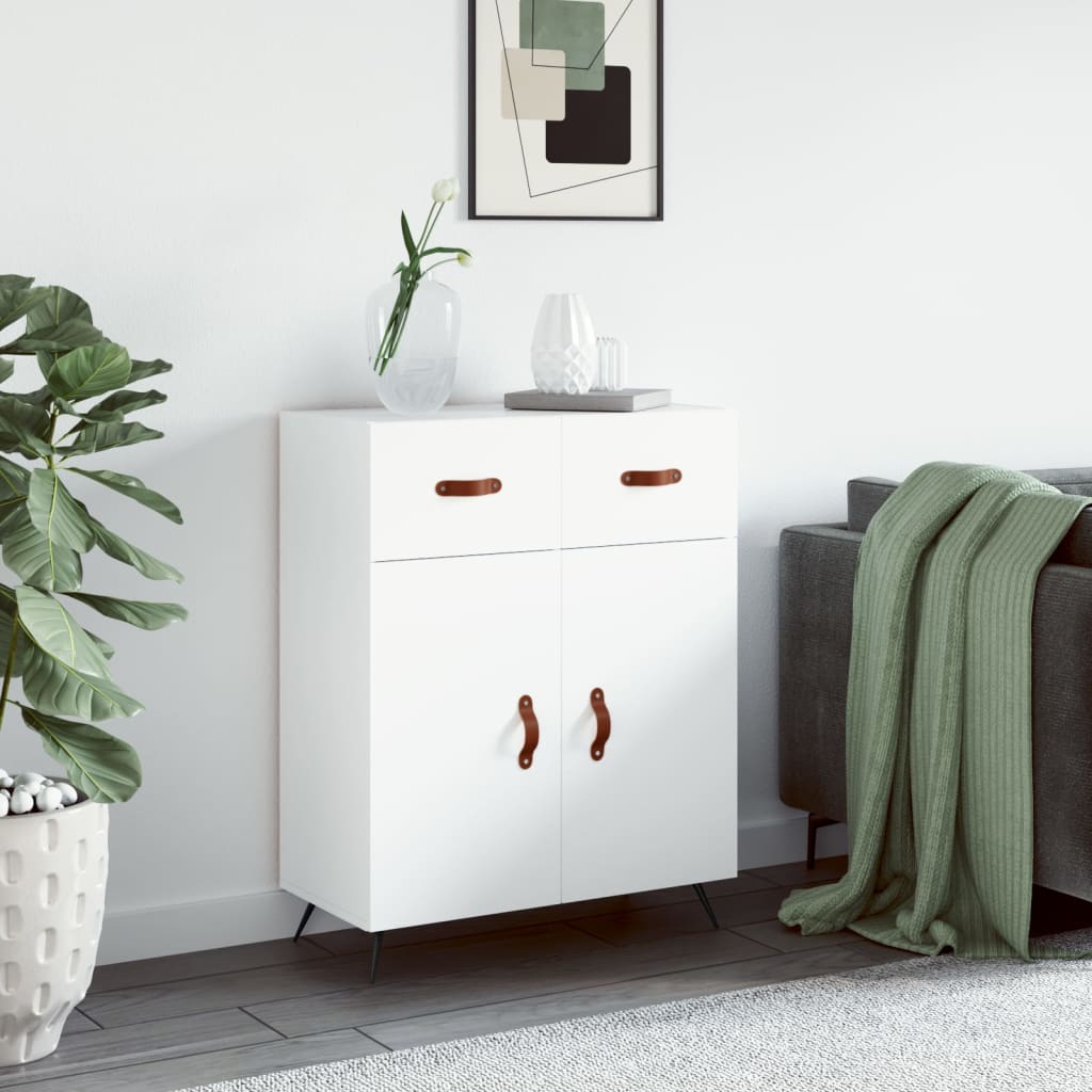 Sideboard White 69.5x34x90 cm Engineered Wood
