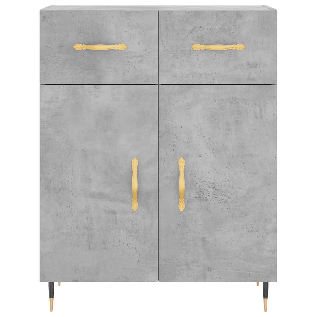 Sideboard Concrete Grey 69.5x34x90 cm Engineered Wood