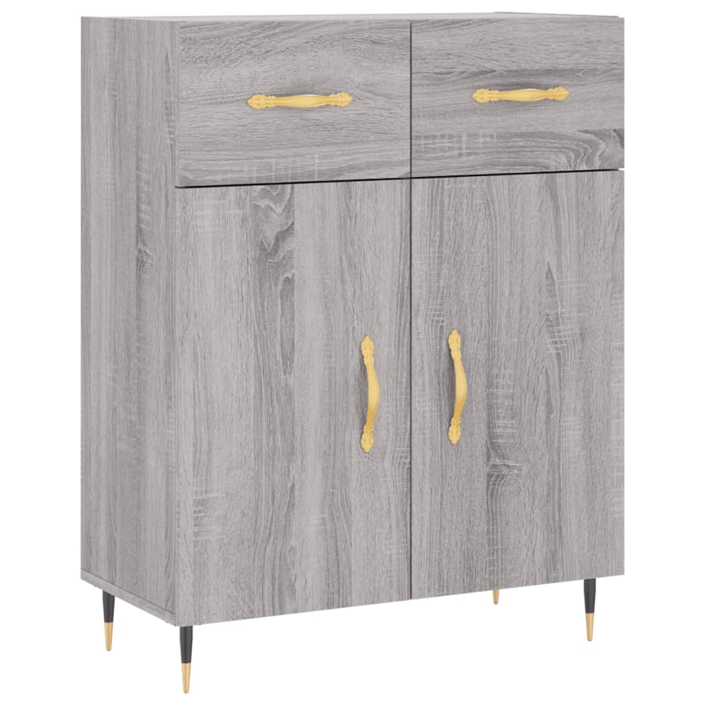Sideboard Grey Sonoma 69.5x34x90 cm Engineered Wood