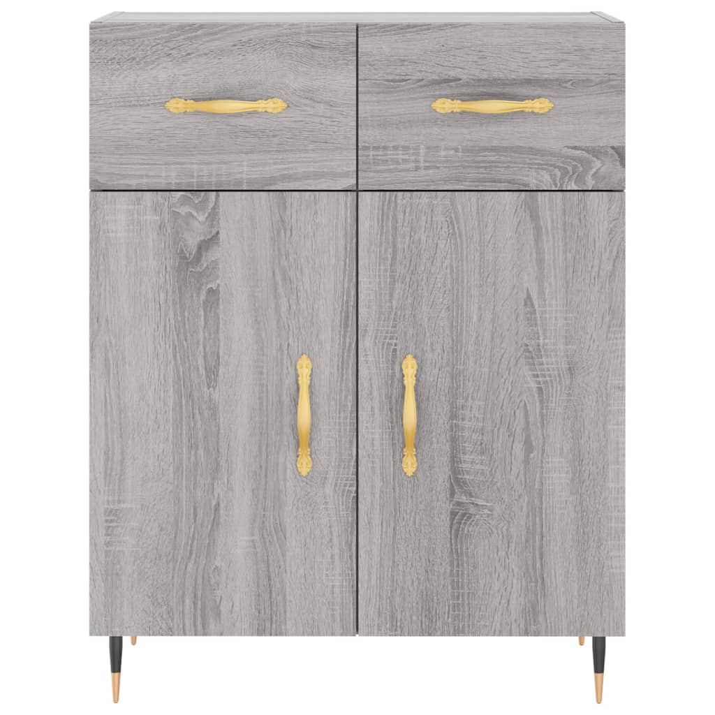 Sideboard Grey Sonoma 69.5x34x90 cm Engineered Wood