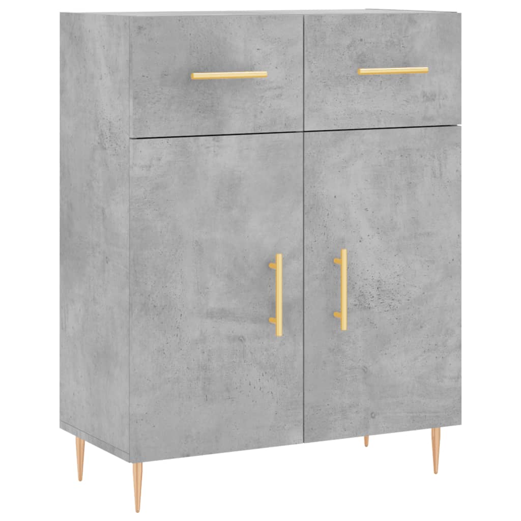 Sideboard Concrete Grey 69.5x34x90 cm Engineered Wood
