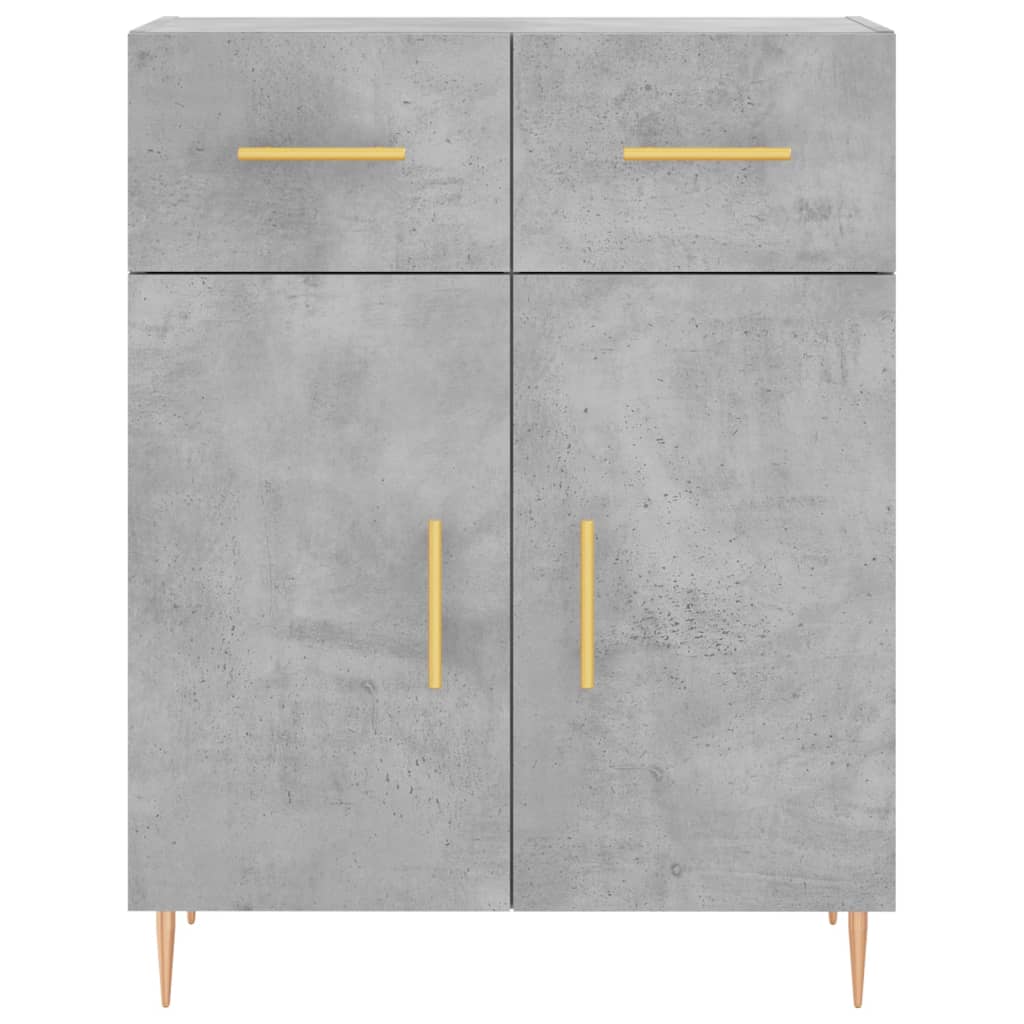 Sideboard Concrete Grey 69.5x34x90 cm Engineered Wood