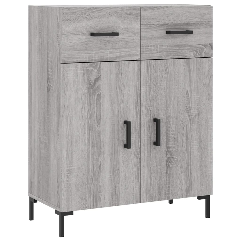 Sideboard Grey Sonoma 69.5x34x90 cm Engineered Wood