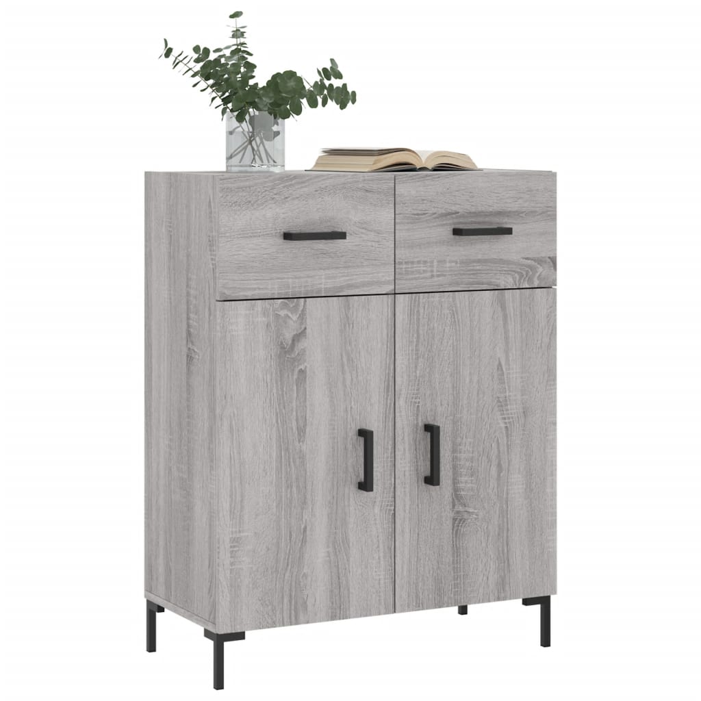 Sideboard Grey Sonoma 69.5x34x90 cm Engineered Wood