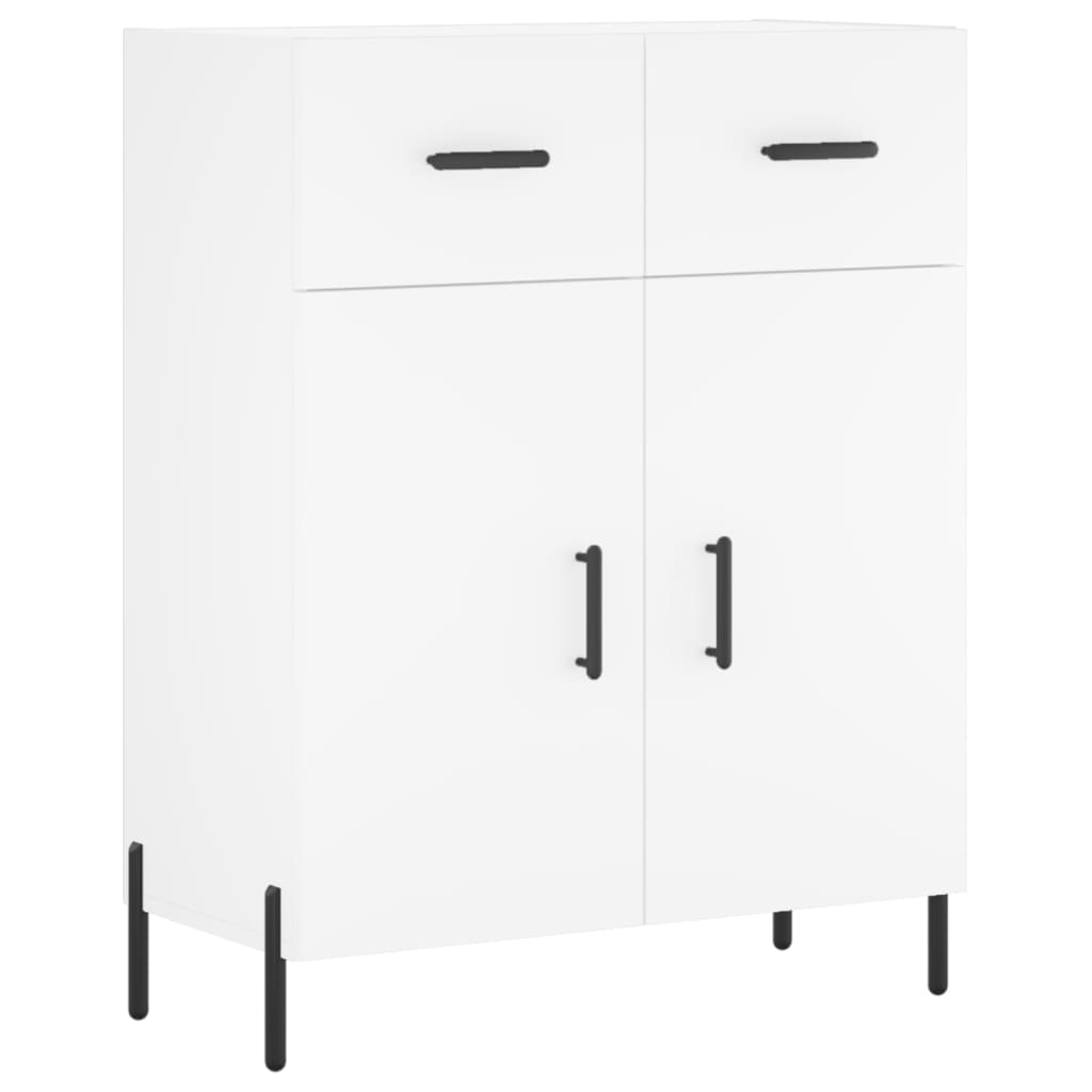 Sideboard White 69.5x34x90 cm Engineered Wood