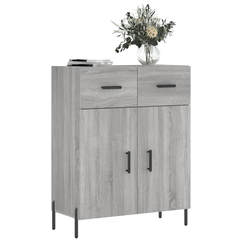 Sideboard Grey Sonoma 69.5x34x90 cm Engineered Wood