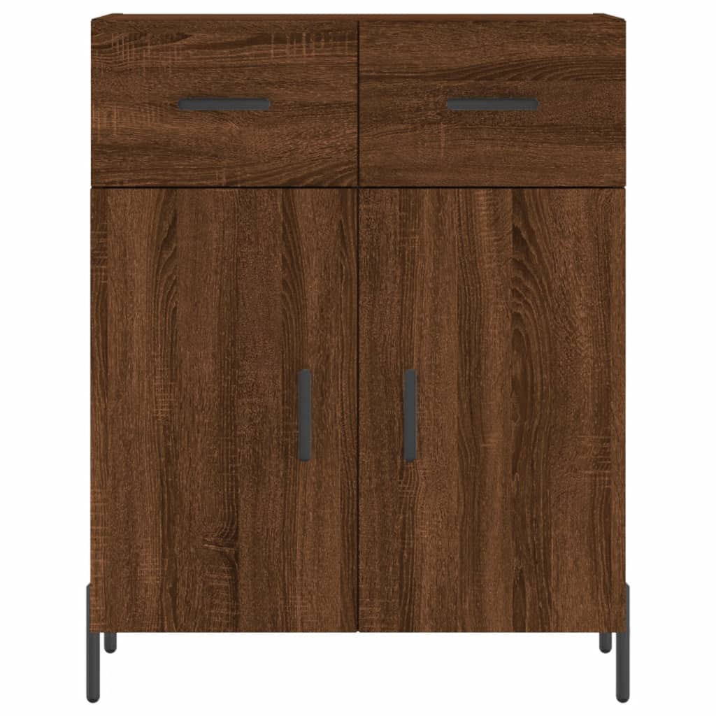 Sideboard Brown Oak 69.5x34x90 cm Engineered Wood