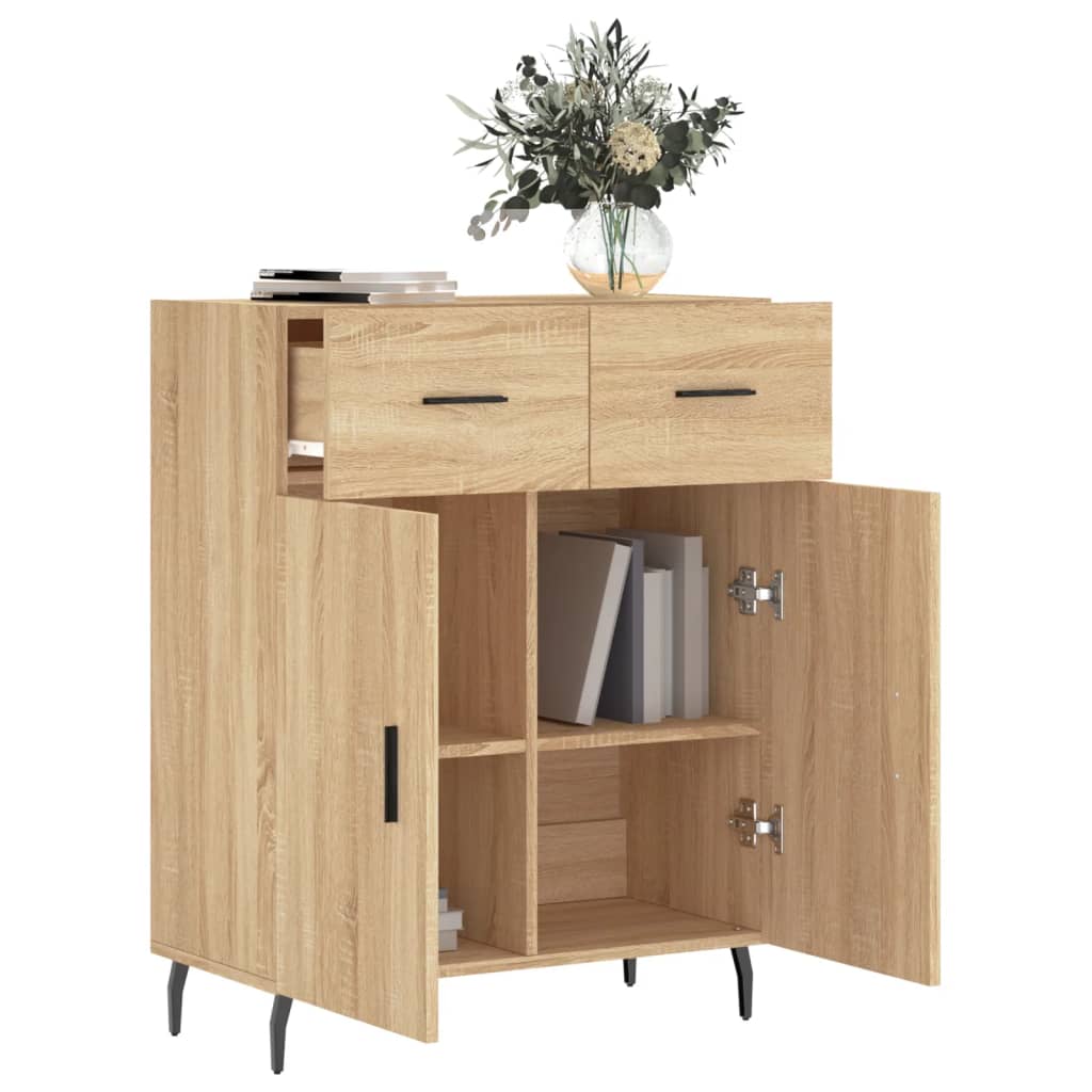 Sideboard Sonoma Oak 69.5x34x90 cm Engineered Wood