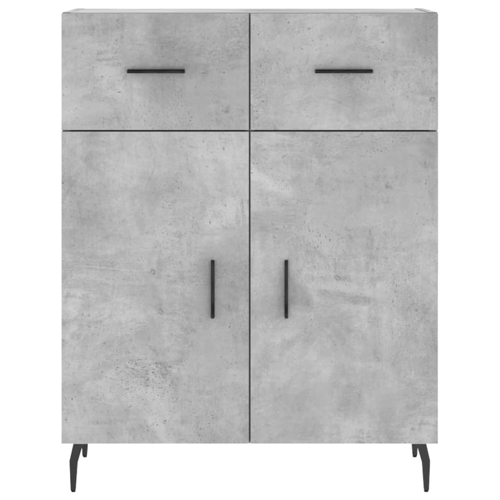 Sideboard Concrete Grey 69.5x34x90 cm Engineered Wood