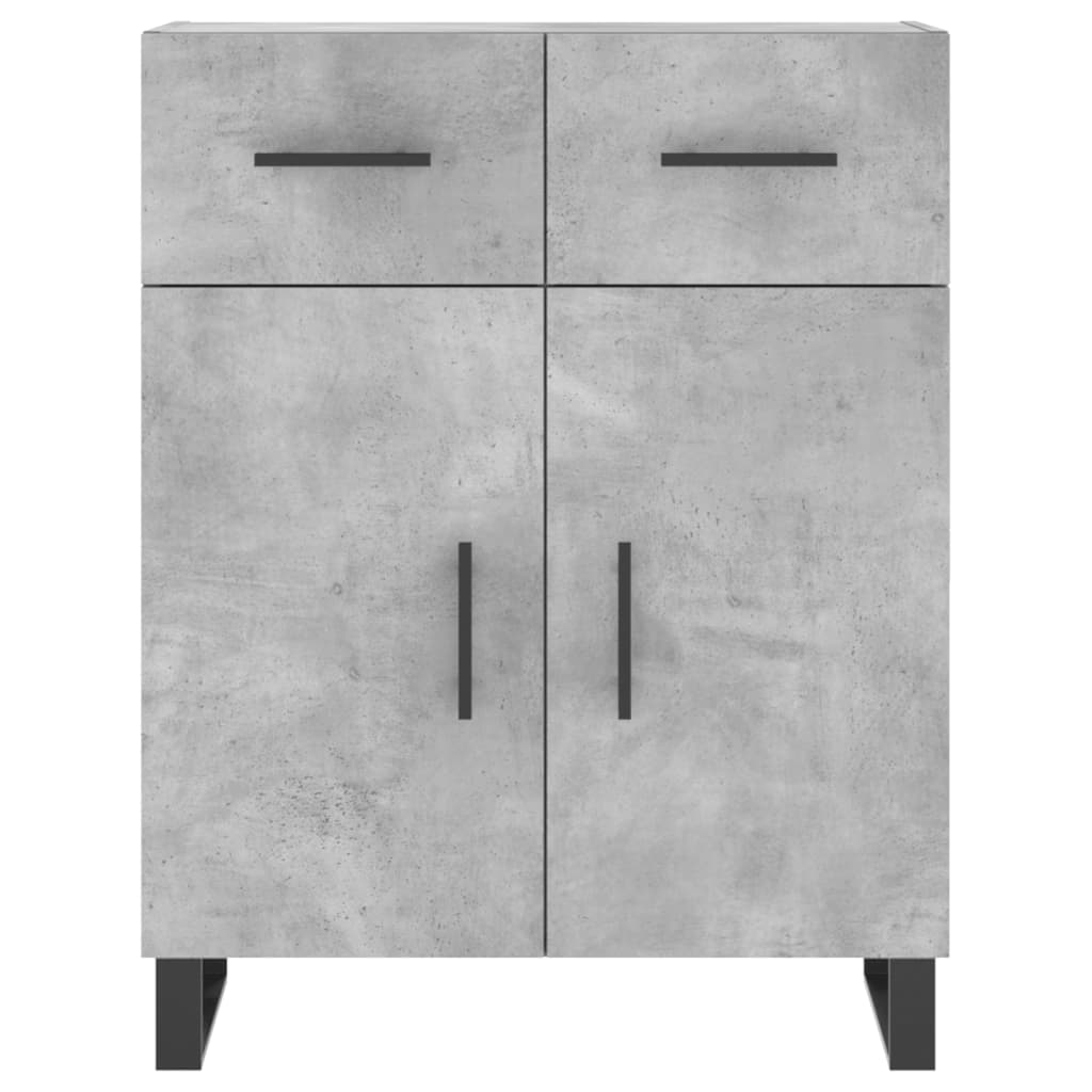 Sideboard Concrete Grey 69.5x34x90 cm Engineered Wood