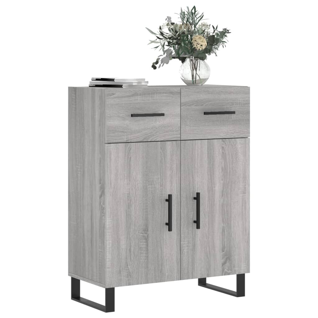 Sideboard Grey Sonoma 69.5x34x90 cm Engineered Wood
