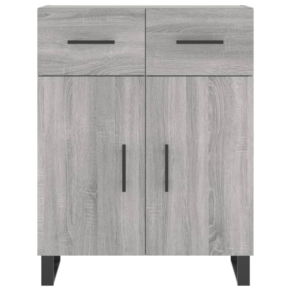 Sideboard Grey Sonoma 69.5x34x90 cm Engineered Wood