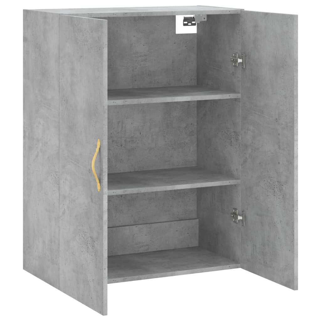 Wall Mounted Cabinet Concrete Grey 69.5x34x90 cm