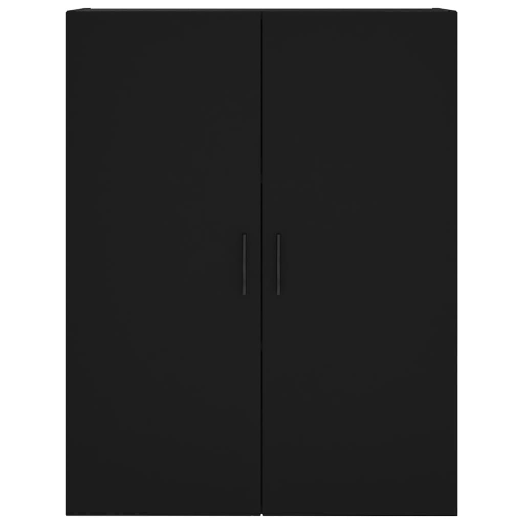 Wall Mounted Cabinet Black 69.5x34x90 cm