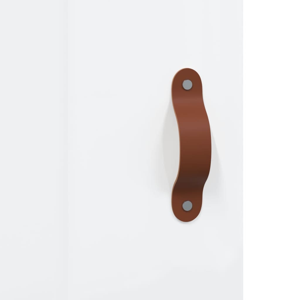 Desk High Gloss White 140x50x75 cm Engineered Wood