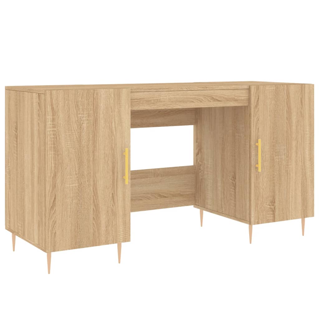 Desk Sonoma Oak 140x50x75 cm Engineered Wood