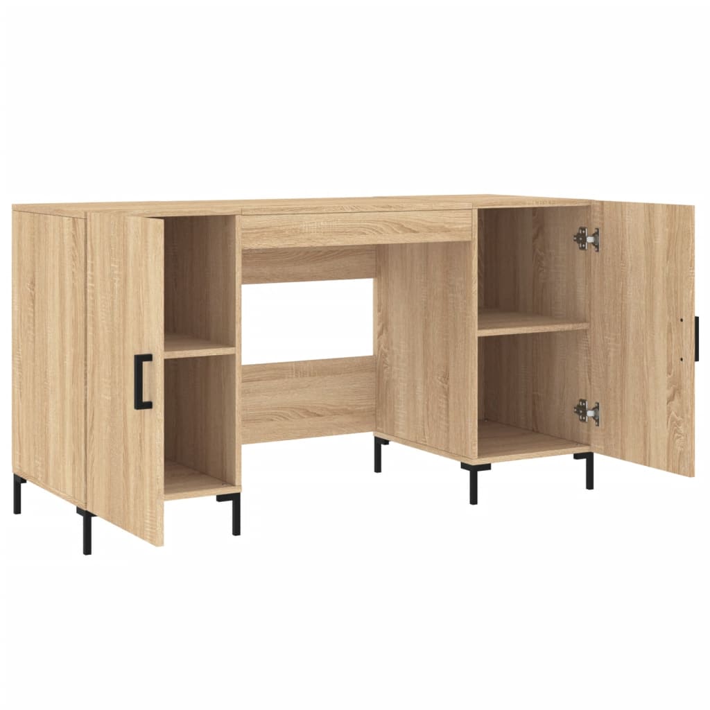 Desk Sonoma Oak 140x50x75 cm Engineered Wood