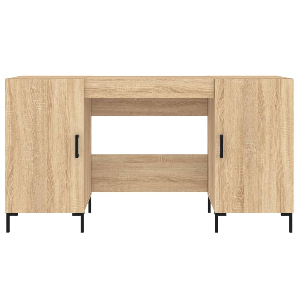 Desk Sonoma Oak 140x50x75 cm Engineered Wood