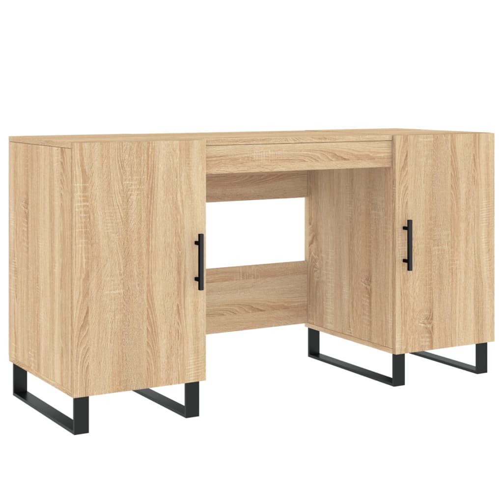 Desk Sonoma Oak 140x50x75 cm Engineered Wood