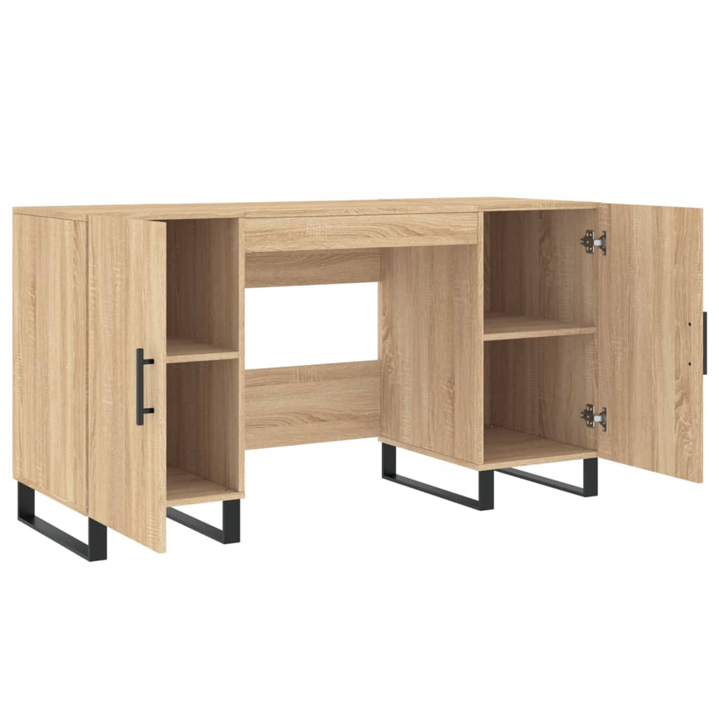 Desk Sonoma Oak 140x50x75 cm Engineered Wood