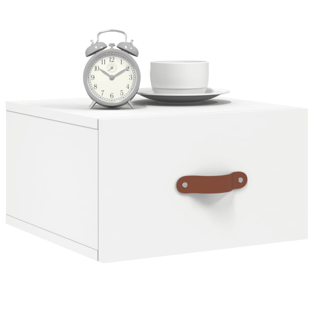 Wall-mounted Bedside Cabinet White 35x35x20 cm