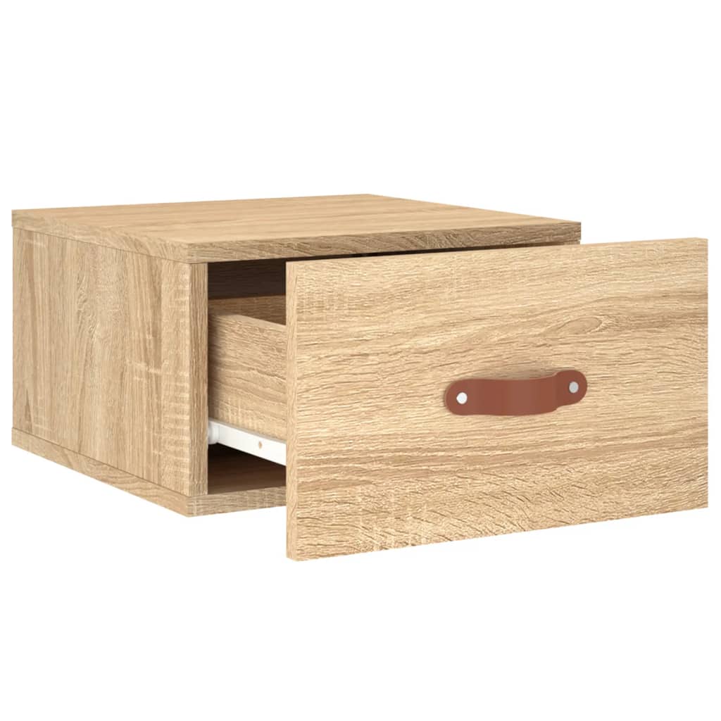 Wall-mounted Bedside Cabinet Sonoma Oak 35x35x20 cm
