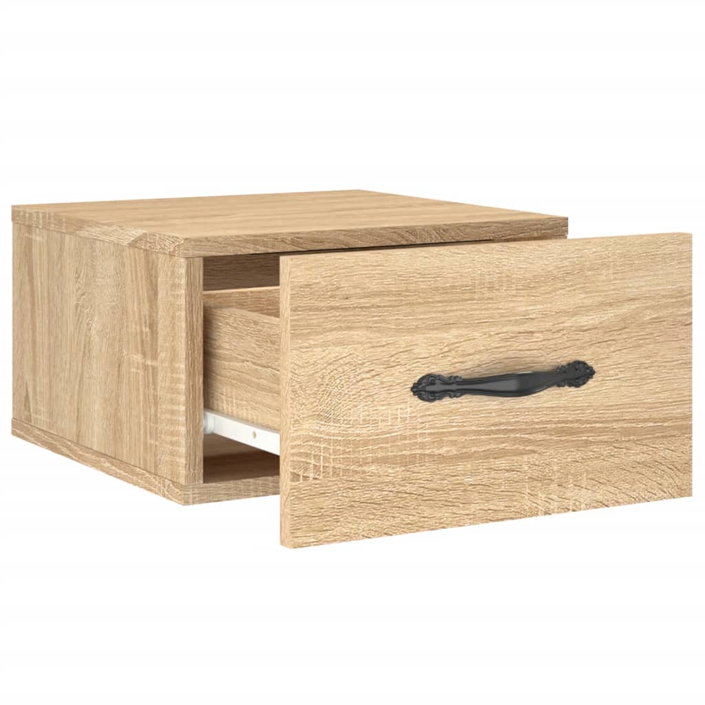 Wall-mounted Bedside Cabinet Sonoma Oak 35x35x20 cm