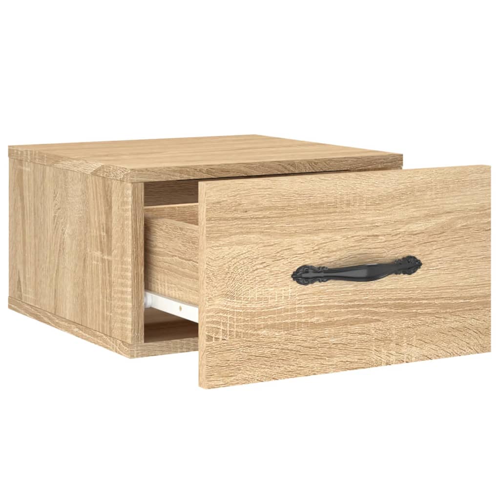 Wall-mounted Bedside Cabinets 2 pcs Sonoma Oak 35x35x20 cm