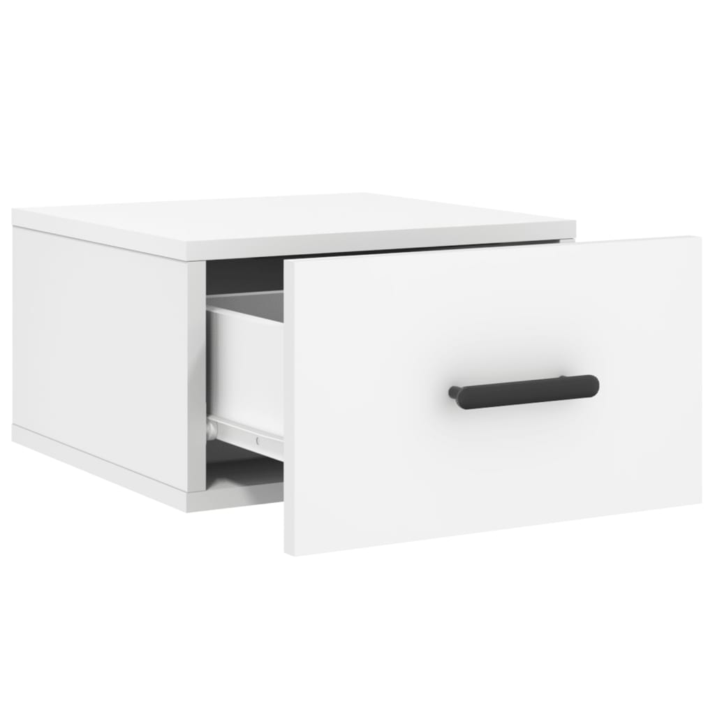 Wall-mounted Bedside Cabinet White 35x35x20 cm