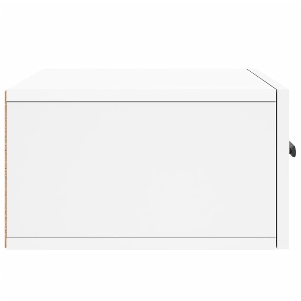 Wall-mounted Bedside Cabinet White 35x35x20 cm