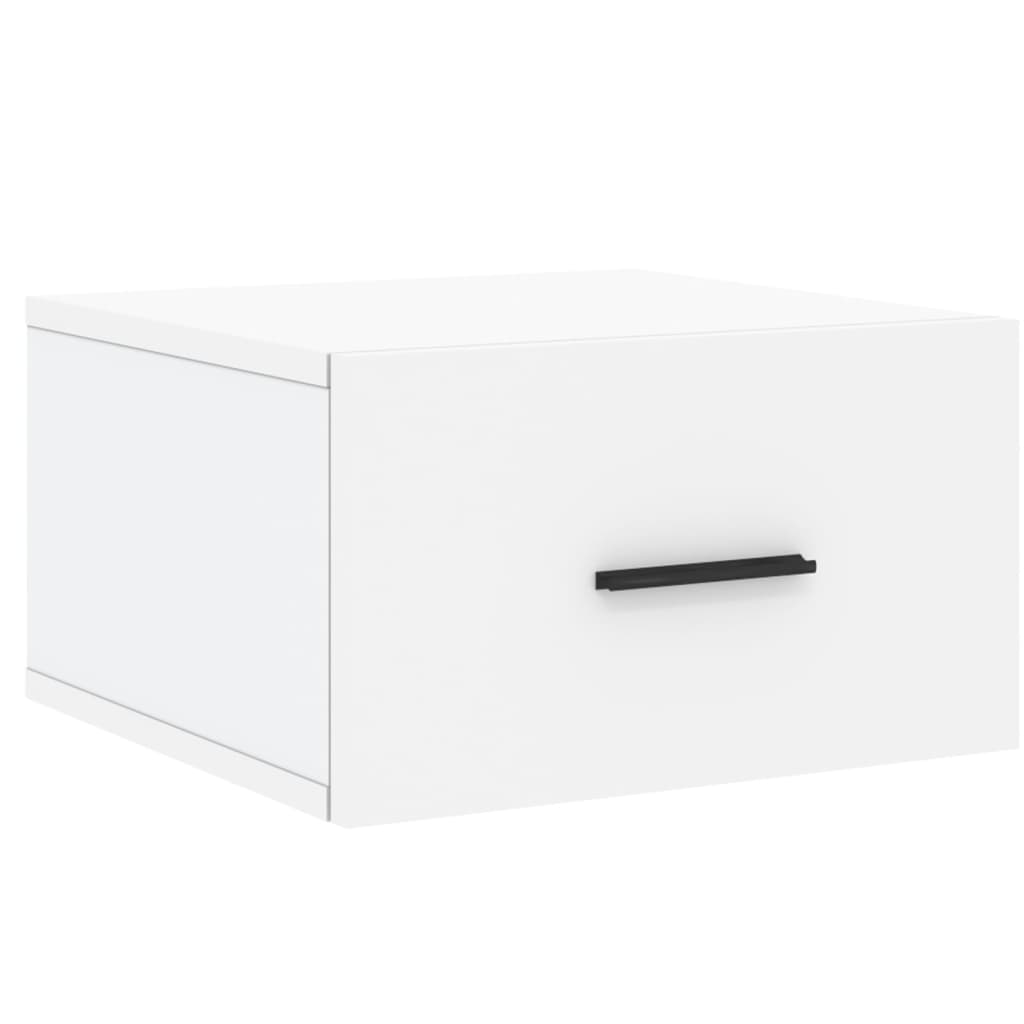 Wall-mounted Bedside Cabinet White 35x35x20 cm