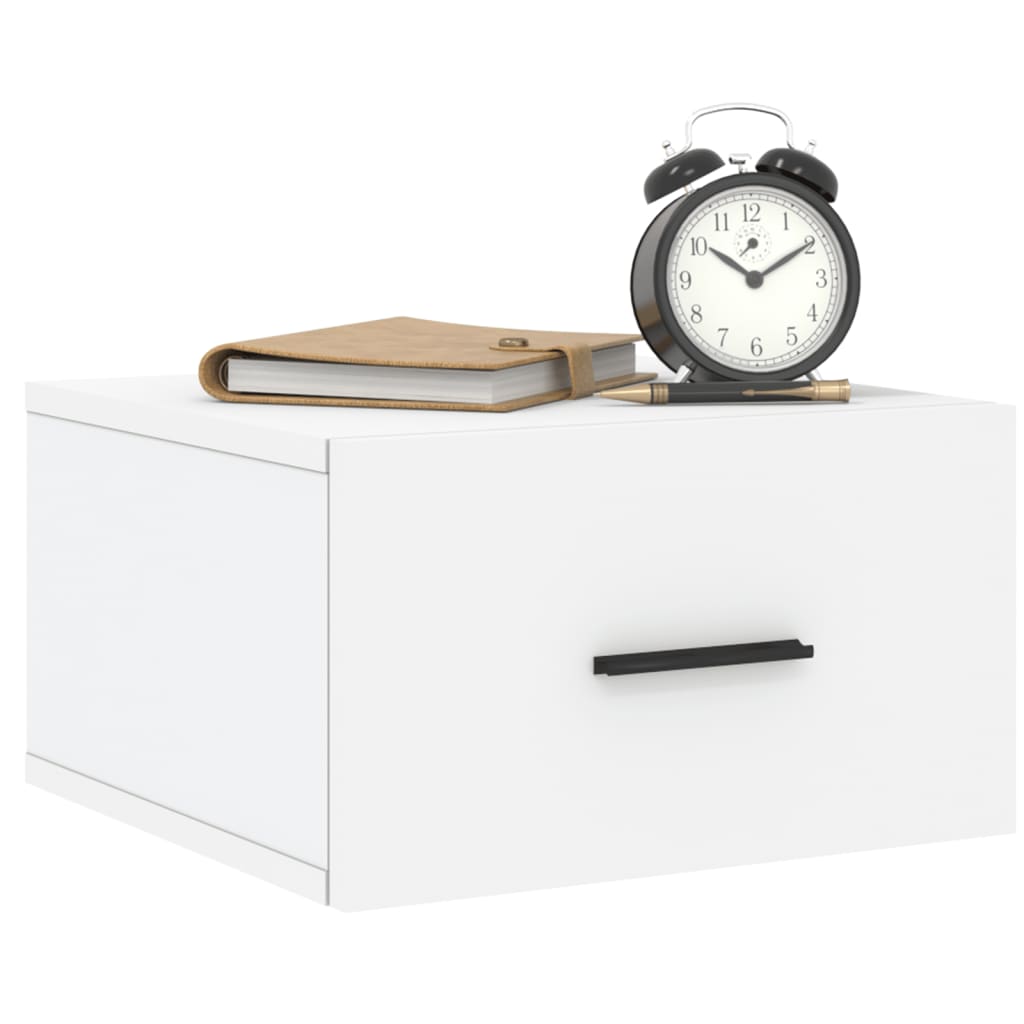 Wall-mounted Bedside Cabinet White 35x35x20 cm