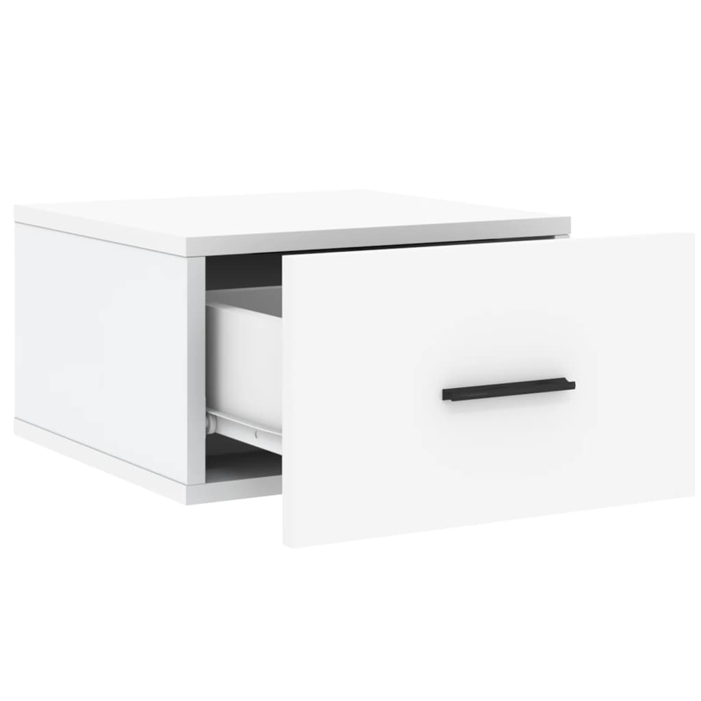 Wall-mounted Bedside Cabinet White 35x35x20 cm