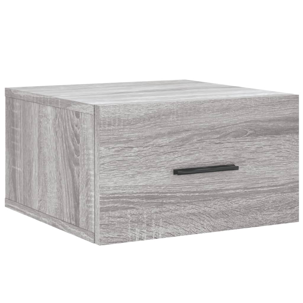 Wall-mounted Bedside Cabinet Grey Sonoma 35x35x20 cm