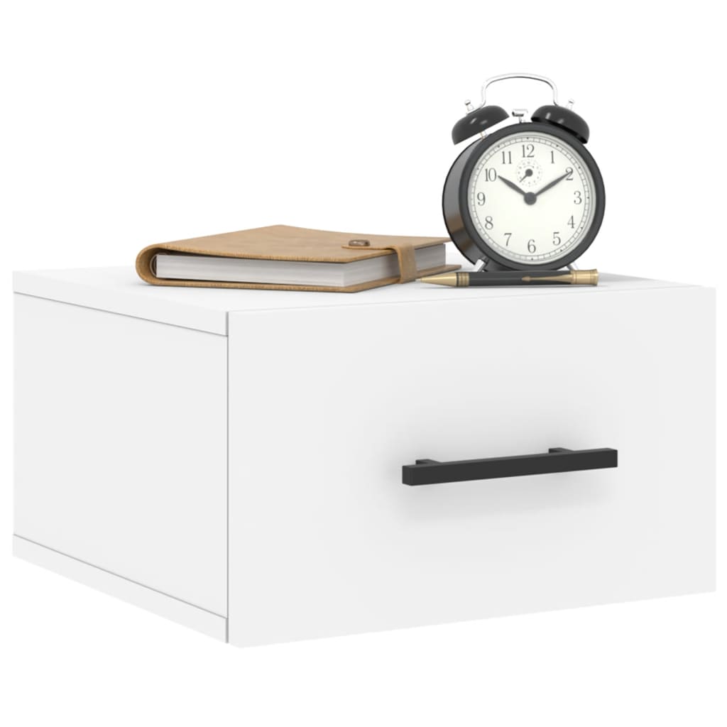 Wall-mounted Bedside Cabinet White 35x35x20 cm