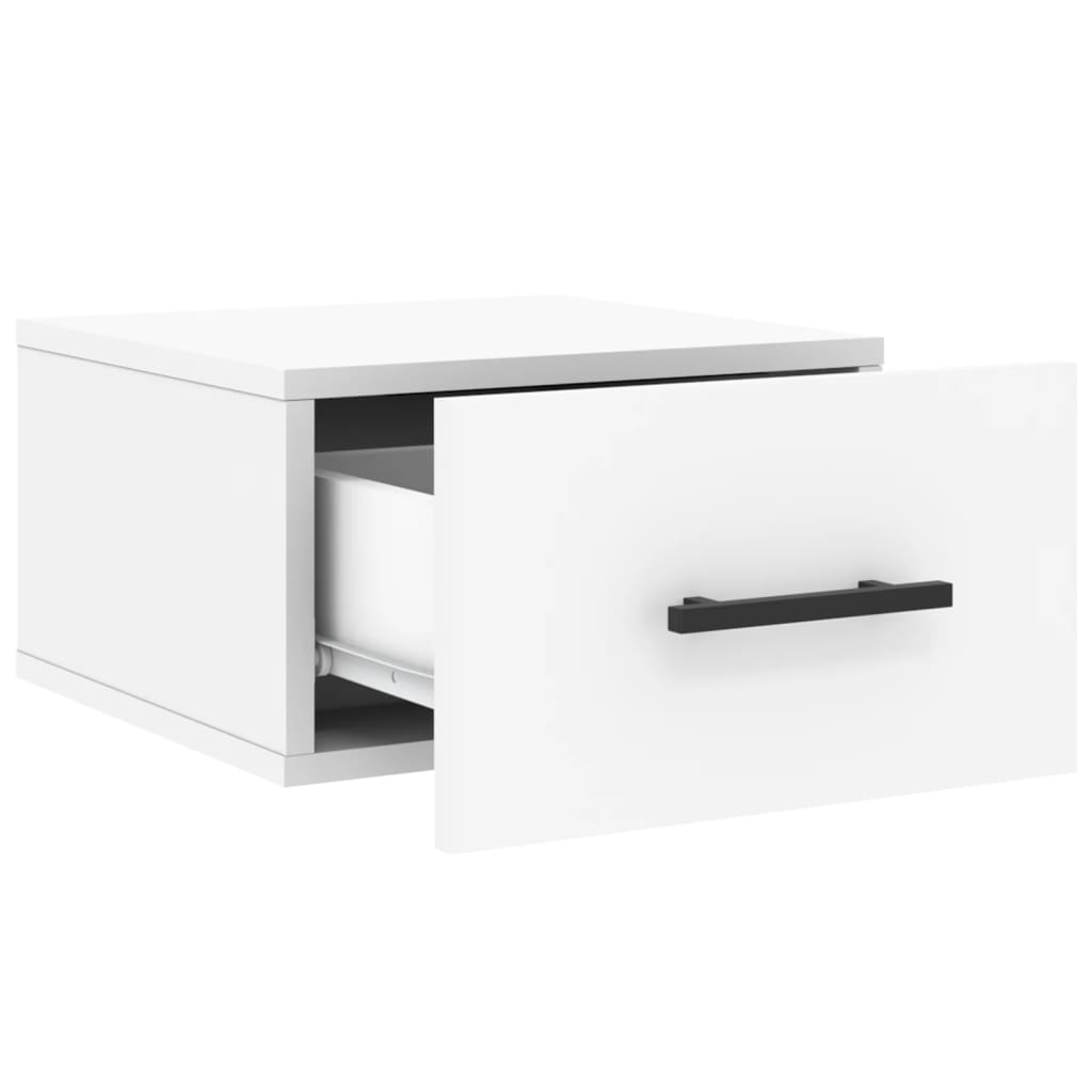 Wall-mounted Bedside Cabinet White 35x35x20 cm