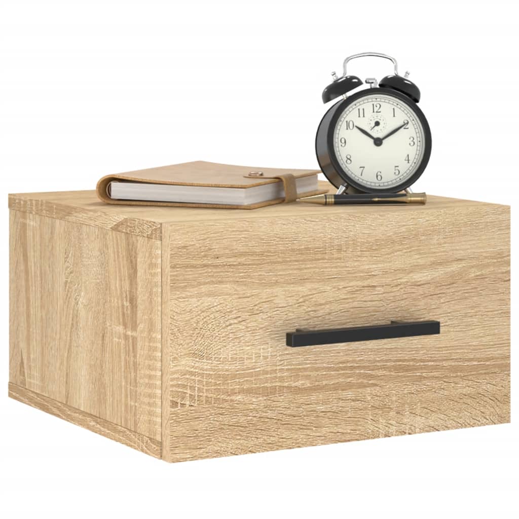 Wall-mounted Bedside Cabinet Sonoma Oak 35x35x20 cm