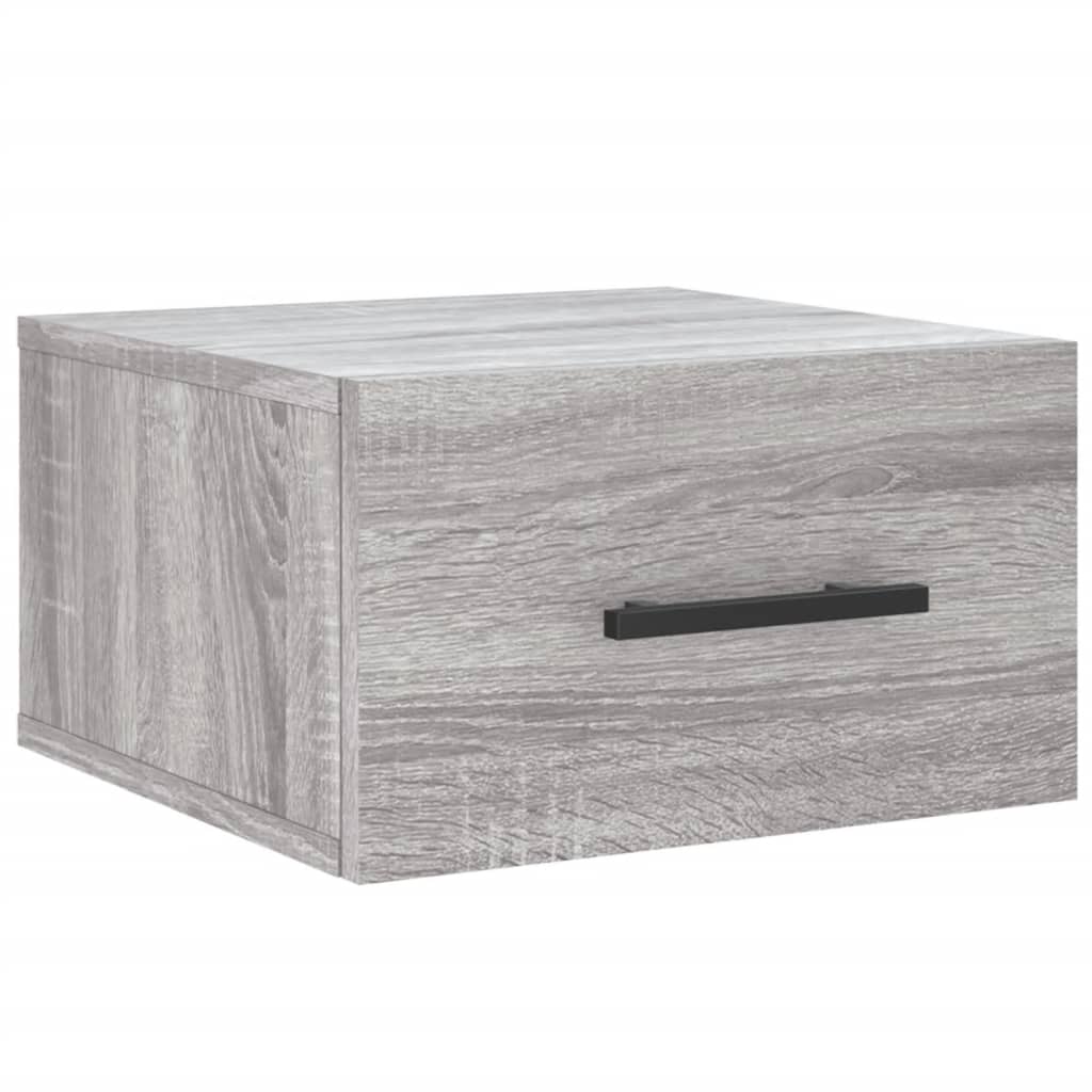 Wall-mounted Bedside Cabinet Grey Sonoma 35x35x20 cm