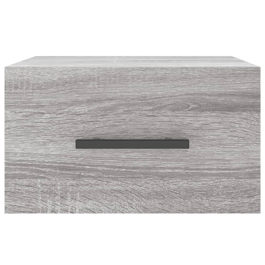 Wall-mounted Bedside Cabinet Grey Sonoma 35x35x20 cm